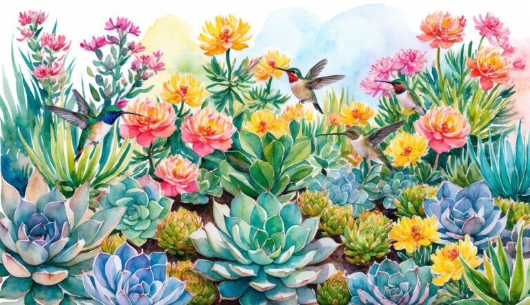 Succulents That Attract Hummingbirds with Their Flowers