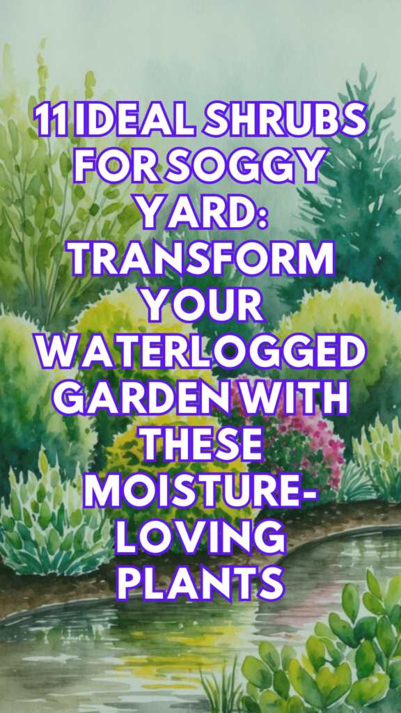 11 Ideal Shrubs for Soggy Yard