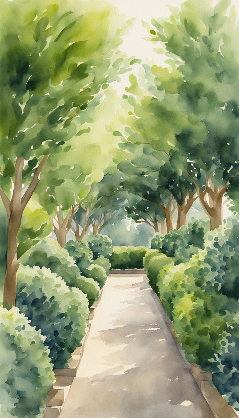 Fast Growing Evergreen Hedge for Privacy