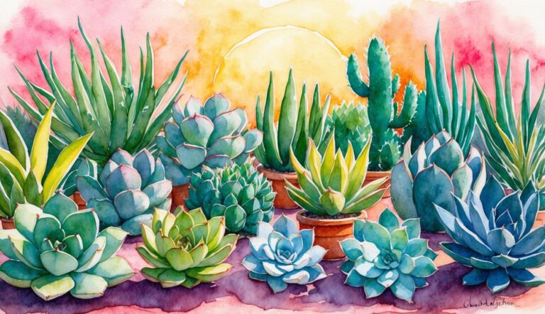 A vibrant arrangement of 19 'Ghost Plant' succulents basking in the warm glow of the sun